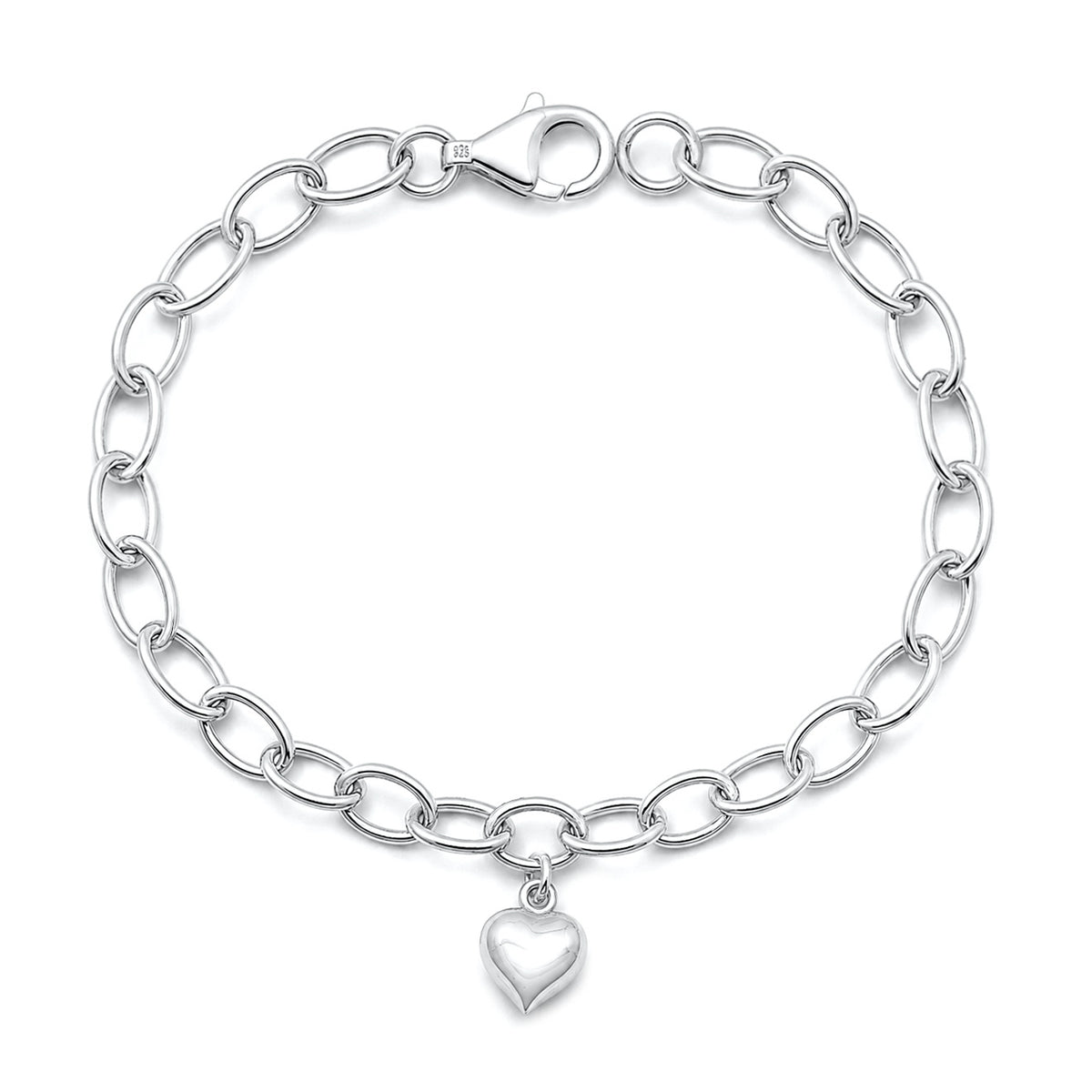 Silver Bracelet - Heart