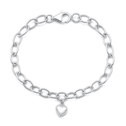 Silver Bracelet - Heart