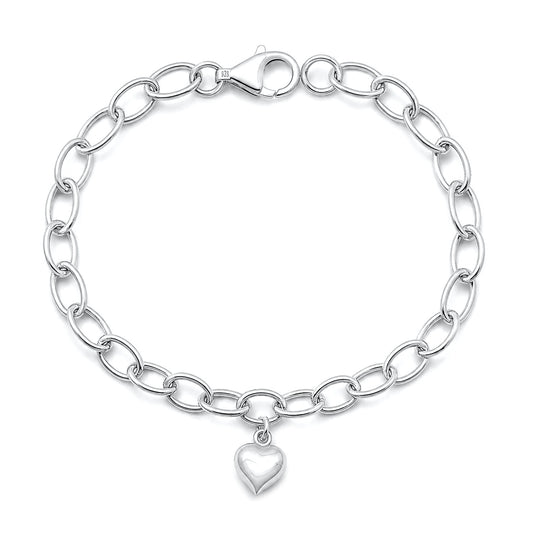Silver Bracelet - Heart