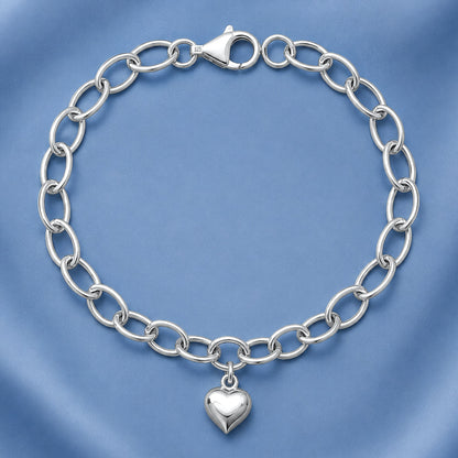 Silver Bracelet - Heart
