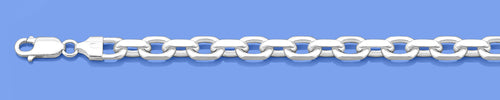 Silver Anchor Link Bracelet - 5.3 mm