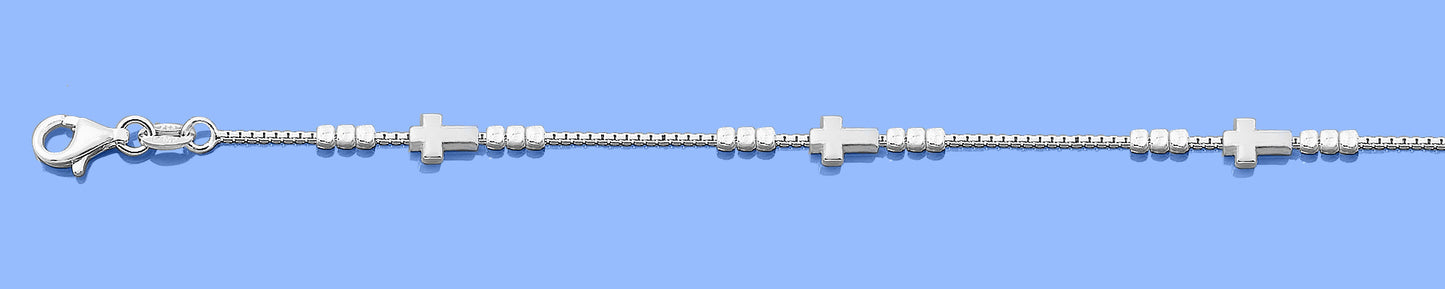 Silver Bracelet - Cross