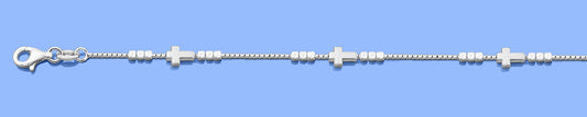 Silver Bracelet - Cross