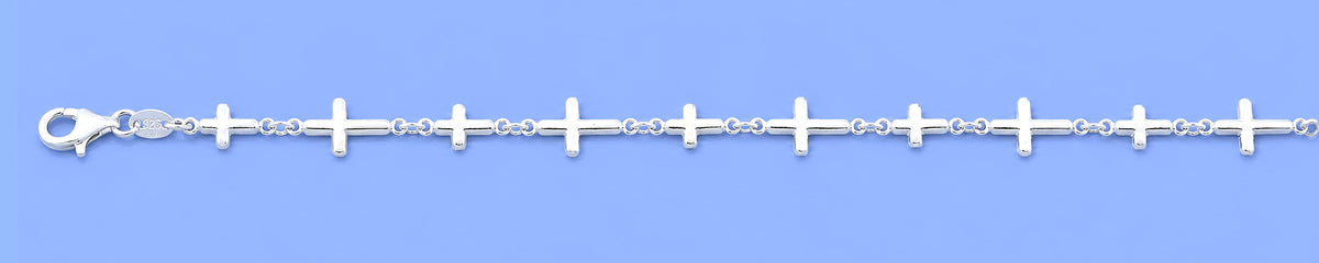 Silver Bracelet - Cross