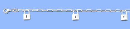 Silver Bracelet - Lock