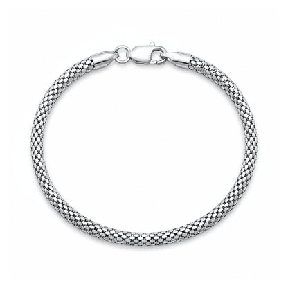 Silver Italian Coreana Mesh Bracelet