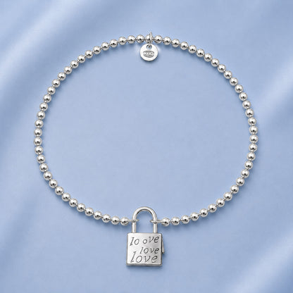 Silver Bracelet - Love Lock