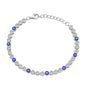 Silver CZ Bracelet - Evil Eye