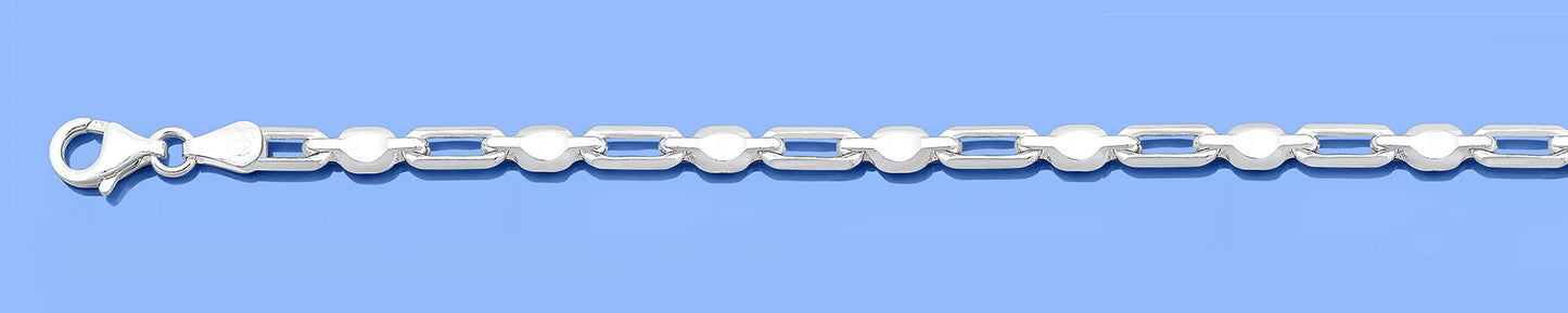 Silver Bullet & Link Bracelet - 3.5mm