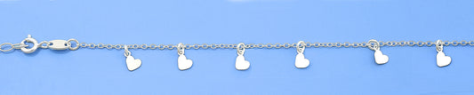 Silver Bracelet - Hearts