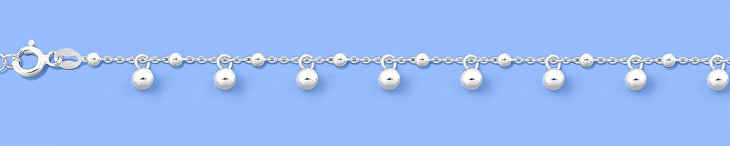 Silver Beaded Bracelet