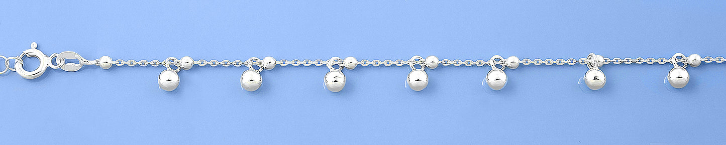 Silver Beaded Bracelet