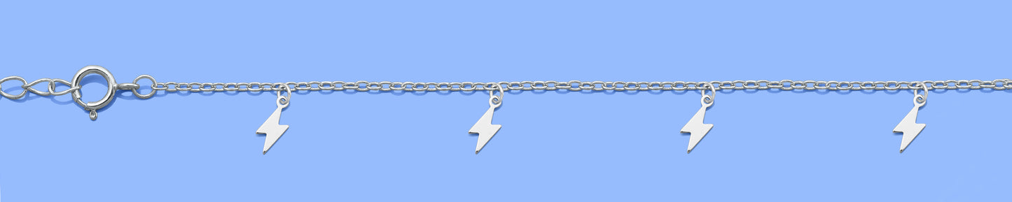 Silver Bracelet - Lightning Bolt