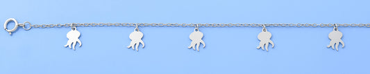 Silver Octopus Charm Bracelet