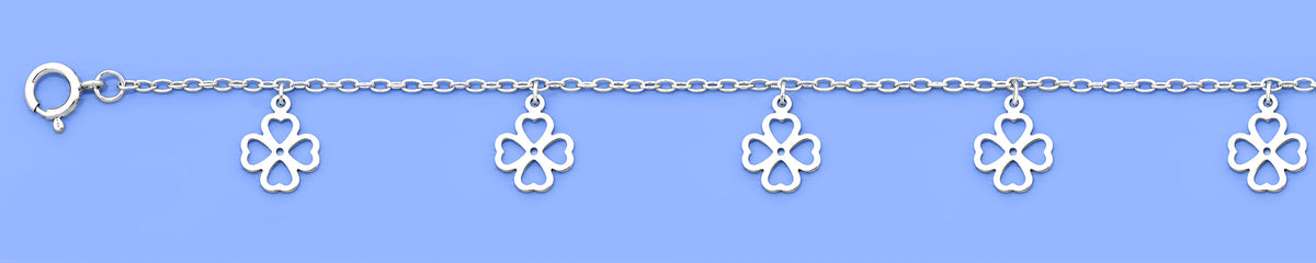 Silver Bracelet - Clover