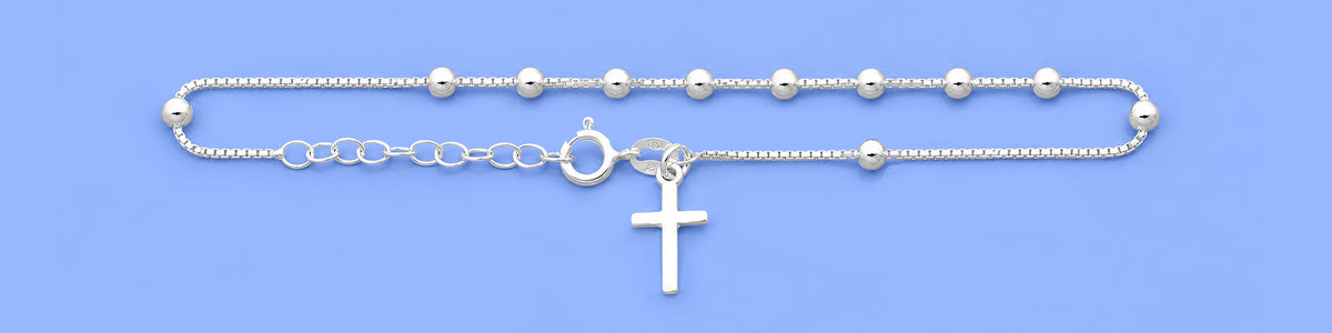 Silver Rosary Bracelet