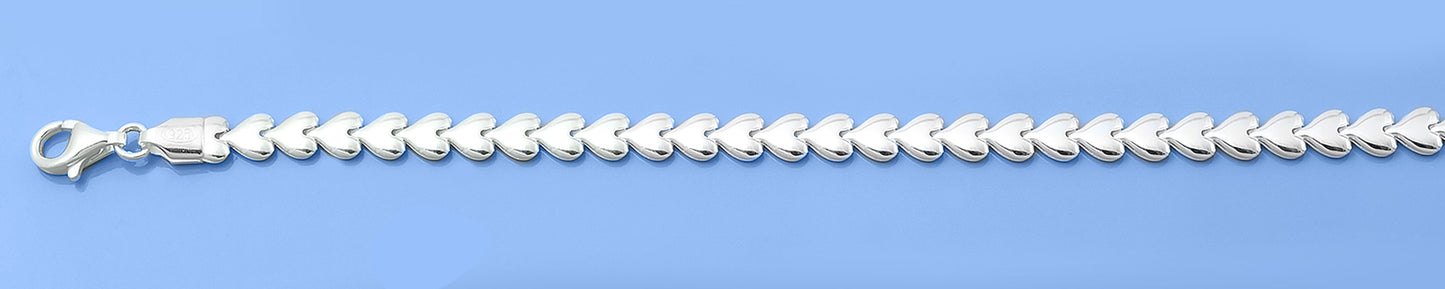 Silver Heart Bracelet