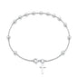 Silver Rosary Bracelet - 4mm