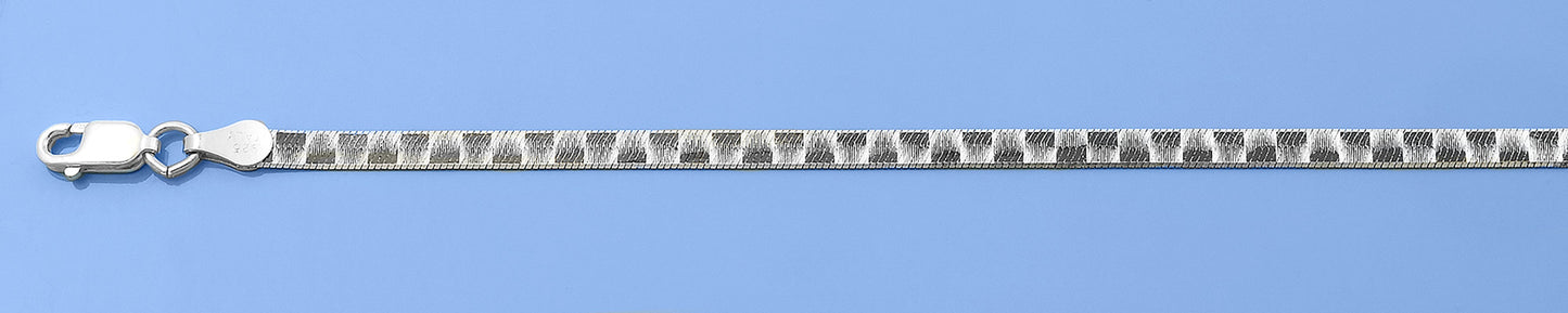 Silver Herringbone Bracelet