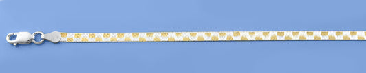 Silver Herringbone Bracelet