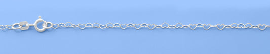 Silver Heart Link Bracelet