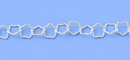 Silver Star Link Bracelet - 6mm