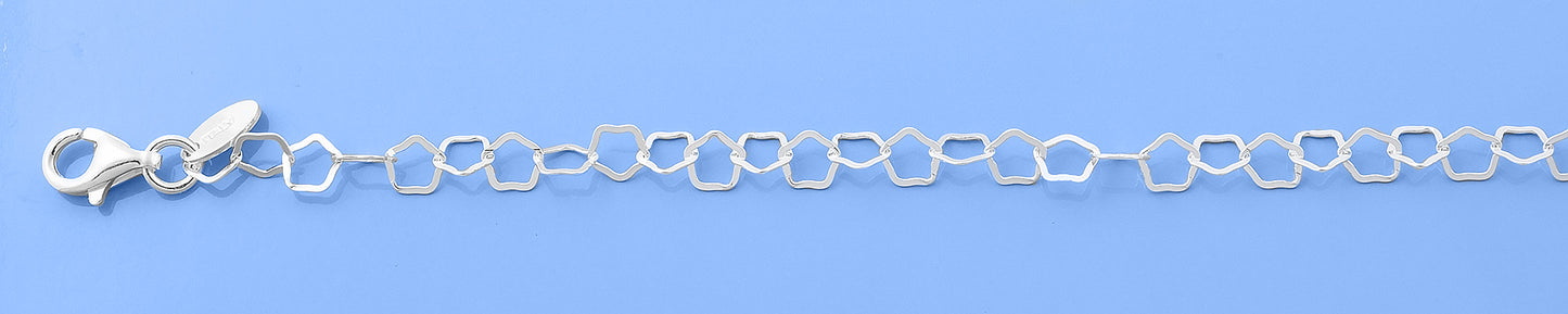 Silver Star Link Bracelet