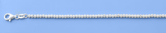 Silver Diamond Cut Bracelet