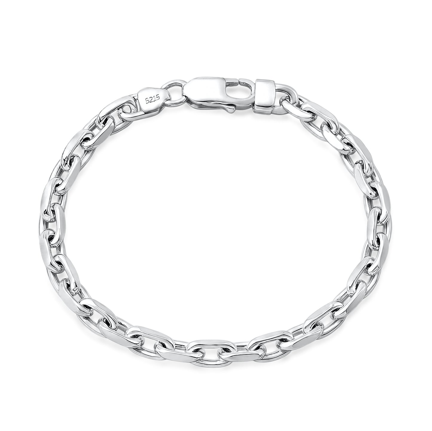 Silver Anchor Chain Bracelet