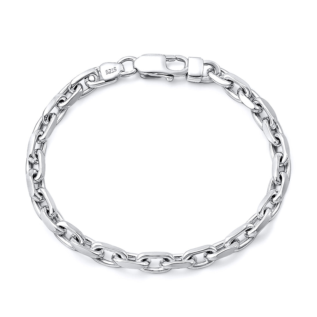 Silver Anchor Chain Bracelet