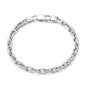 Silver Anchor Chain Bracelet
