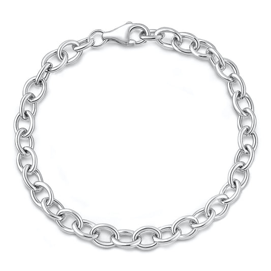 Silver Chain Link Bracelet