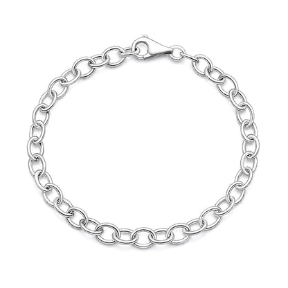 Silver Chain Link Bracelet