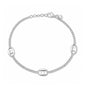 Silver Anchor Link Bracelet