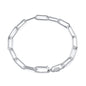 Silver Paperclip Chain Bracelet