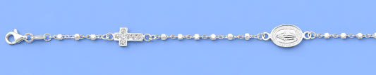 Silver Rosary Bracelet