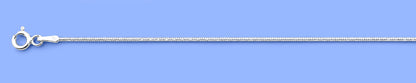 Silver Diamond Cut Snake Bracelet