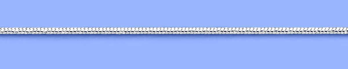Silver Diamond Cut Snake Bracelet
