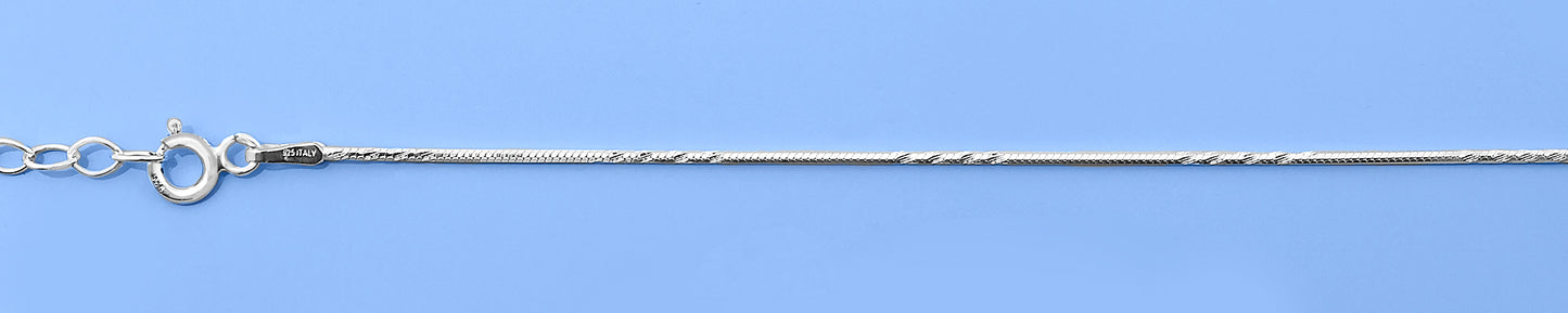 Silver Diamond Cut Bracelet