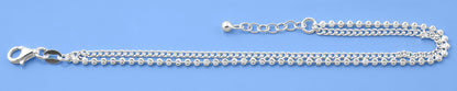 Silver Bracelet - Double Chain