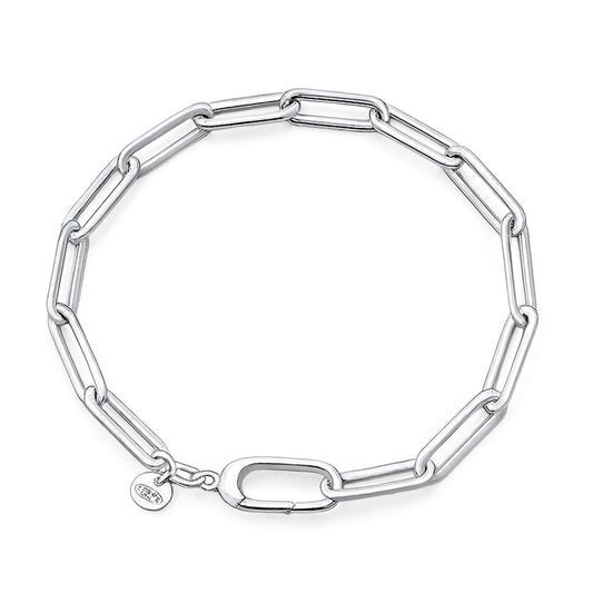 Silver Paperclip Bracelet - 4.5mm