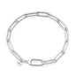 Silver Paperclip Bracelet - 4.5mm