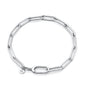 Silver Paperclip Bracelet