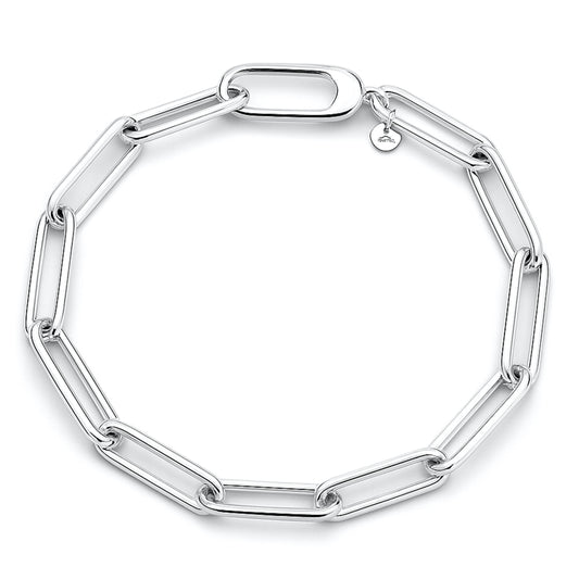 Silver Paperclip Bracelet