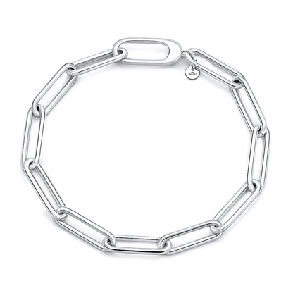 Silver Paperclip Bracelet - 6.3mm