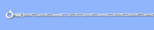 Silver Diamond Cut Paperclip Bracelet