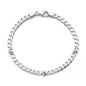 Silver Spike Curb Bracelet