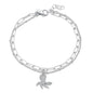 Silver CZ Octopus Bracelet