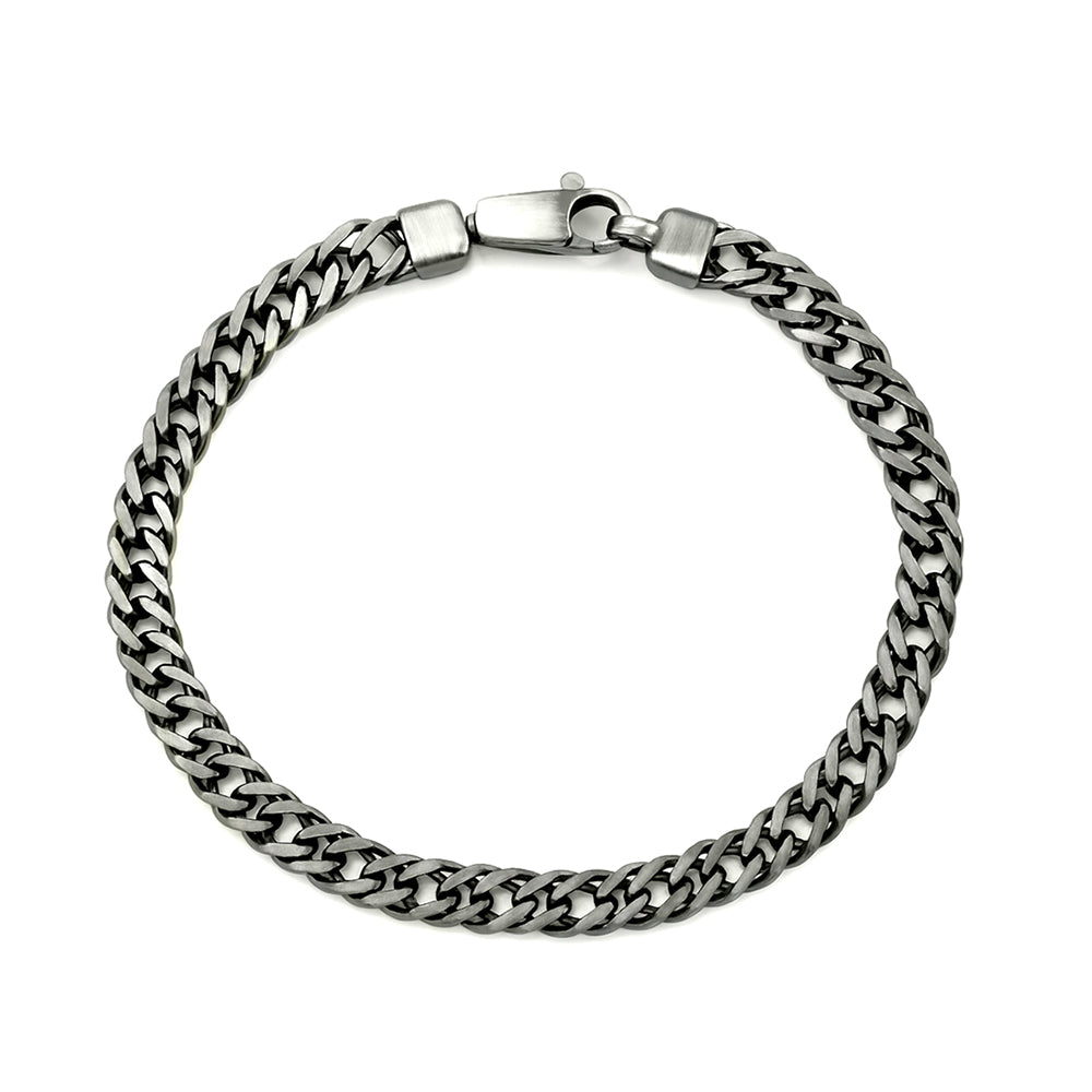 Silver Double Curb Chain