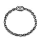 Silver Gunmetal Mariner Chain Bracelet - 4.8 mm